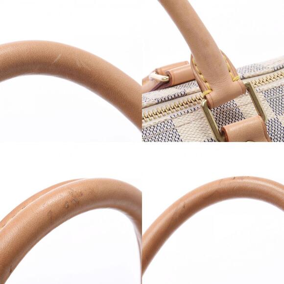 LOUIS VUITTON Damier Azur White Speedy Canvas Handbag - Picture 8 of 9